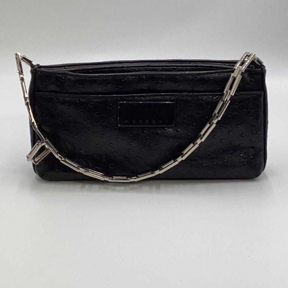 Vintage Black Mondani NewYork Handbag w chain strap - Picture 1 of 7